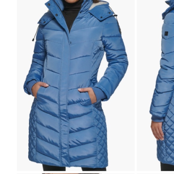 Kenneth Cole Women's Puffer Coat SZ-LG NWT - Picture 4 of 5